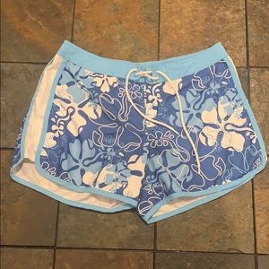 Blue Hawaiian board shorts